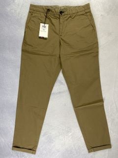 PAUL SMITH MEN'S TAPERED FIT CLEAN CHINO. SIZE: 33, MADE FROM: 100% COTTON - WOVEN PFD/GMT DYE  135GM. RRP: £140