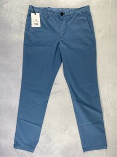 PAUL SMITH MEN'S MID FIT CLEAN CHINO  BS ZEBRA EMB. SIZE: 32, MADE FROM: 97% ORGANIC COTTON 3%ELASTANE. RRP: £140