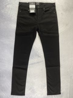 PAUL SMITH MEN'S SKINNY FIT JEAN. SIZE: 32, MADE FROM: 92 COTTON 5 POLYESTER 3 ELASTANE   WOVEN 10.5OZ BLACK DENIM. RRP: £125