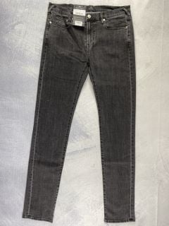 PAUL SMITH MEN'S SLIM FIT JEAN. SIZE: 32, MADE FROM: 95% COTTON 4% POLYESTER 1% ELASTANE - WOVEN BLACK DENIM 15.5. RRP: £105