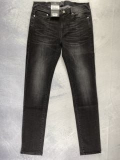 PAUL SMITH MEN'S SLIM FIT JEAN. SIZE: 32, MADE FROM: 95% COTTON 4% POLYESTER 1% ELASTANE - WOVEN BLACK DENIM 15.5. RRP: £105