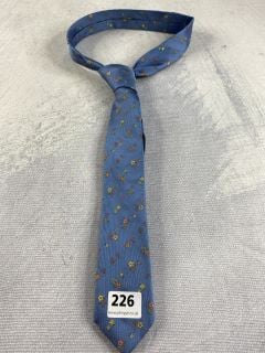 PAUL SMITH MEN'S TIE 6CM NARROW SML FLOWER. MADE FROM: 100% SILK WOVEN. RRP: £100