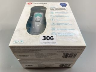 2 X MOTOROLA 3-IN-1 NON-CONTACT BABY THERMOMETER (SEALED)