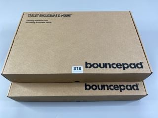 2 X BOUNCEPAD TABLET ENCLOSURE AND MOUNT TURNING TABLET INTO AMAZING BUISNESS TOOLS