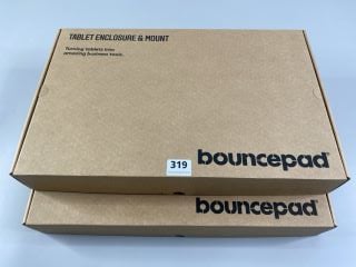 2 X BOUNCEPAD TABLET ENCLOSURE AND MOUNT TURNING TABLET INTO AMAZING BUISNESS TOOLS