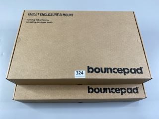 2 X BOUNCEPAD TABLET ENCLOSURE AND MOUNT TURNING TABLET INTO AMAZING BUISNESS TOOLS