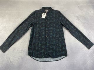 PAUL SMITH MEN'S LS REGULAR FIT SHIRT. SIZE: S, MADE FROM: 100% VISCOSE. RRP: Â£155