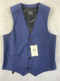 PAUL SMITH GENT'S WAISTCOAT. SIZE: 38, MADE FROM: 86 WOOL 14 MOHAIR WOVEN