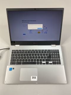 ASUS CHROMEBOOK LAPTOP IN DARK GREY: MODEL NO CX1500CK (WITH BOX AND CHARGER).   [JPTN42155]