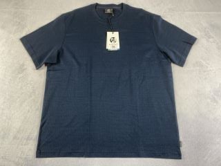 PAUL SMITH MEN'S SS REG FIT TSHIRT. SIZE: XL, MADE FROM: 100 COTTON  KNITTED  JAQUARD  155GM. RRP: £75