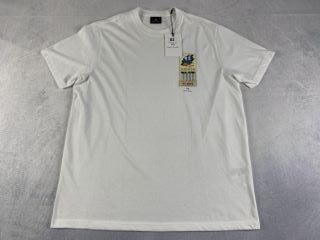 PAUL SMITH MEN'S SLIM FIT TSHIRT MATCHBOOK. SIZE: XXL, MADE FROM: 100% ORGANIC COTTON. RRP: £60