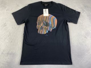 PAUL SMITH MEN'S REG FIT T-SHIRT MULTI SKULL. SIZE: S, MADE FROM: 100% ORGANIC COTTON. RRP: £65