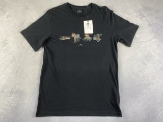 PAUL SMITH MEN'S REG FIT SS TSHIRT 4 ZEBRAS. SIZE: S, MADE FROM: 100 ORGANIC COTTON. RRP: £65