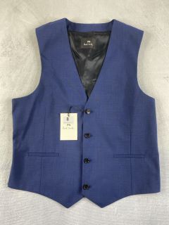 PAUL SMITH GENT'S WAISTCOAT. SIZE: 40, MADE FROM: 86 WOOL 14 MOHAIR WOVEN