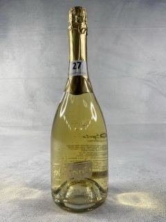 GOLD SPIRITS SPARKLING 22 CARAT GOLD  750ML 12.5% VOL RRP £31.00 18+ ID MAY BE REQUIRED UPON COLLECTION, E.G. A VALID PASSPORT