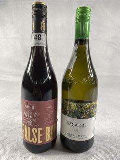 BUSH VINE FALSE BAY WINE 750ML 13.5% VOL + SARACCO MOSCATO DASTI 750ML 5% VOL 18+ ID MAY BE REQUIRED UPON COLLECTION, E.G. A VALID PASSPORT