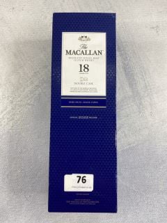 THE MACALLAN HIGHLAND SINGLE MALT SCOTCH WHISKEY 18 YEARS OLD DOUBLE CASK 700ML 43% VOL RRP £308.00 18+ ID MAY BE REQUIRED UPON COLLECTION, E.G. A VALID PASSPORT