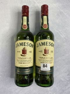 2 X JAMESON TRIPLE DISTILLED IRISH WHISKEY 700ML 40% VOL RRP £50.00 18+ ID MAY BE REQUIRED UPON COLLECTION, E.G. A VALID PASSPORT