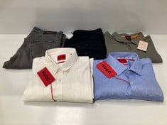 0 X 5 X HUGO BOSS GARMENTS VARIOUS STYLES AND SIZES INCLUDING WHITE SHIRT SIZE XL - LOCATION 30A.