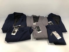 3 X JACK & JONES SUITS VARIOUS MODELS SIZES 52 AND 56 INCLUDING GREY SUIT - LOCATION 22A.