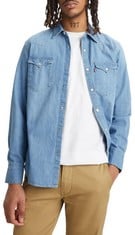 3 X LEVIS DENIM SHIRT VARIOUS SIZES INCLUDING SIZE XL, XXL, 5XL - LOCATION 7B.