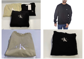 3 X CALVIN KLEIN SWEATSHIRTS VARIOUS MODELS AND SIZES INCLUDING BLACK SWEATSHIRT SIZE XS - LOCATION 7A.