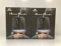 2 X INFINITOO ULTRASONIC HUMIDIFIER MODEL IN10-D001 BLACK COLOUR - LOCATION 31A.