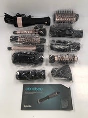 CECOTEC AIRBRUSH 10 IN 1 BAMBA CERAMICCARE 1000W, 10 INTERCHANGEABLE HEADS, 3 TEMPERATURES AND 2 SPEEDS, CERAMIC COATING, COLD AIR FUNCTION (WITHOUT ORIGINAL BOX) - LOCATION 51A.