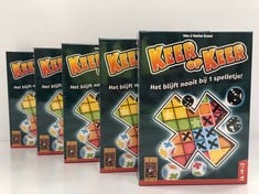 5 X SET OF DOUBLES AND JIGSAW PUZZLES KEER OP KEER FOR CHILDREN AND ADULTS - LOCATION 51A.