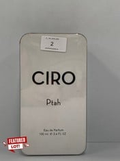 EAU DE PARFUM CIRO PTAH ( P.V.P 231€) - LOCATION 1A.