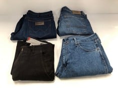 4 X GOOD BRAND TROUSERS VARIOUS MODELS AND SIZES INCLUDING BLACK DOCKERS TROUSERS - LOCATION 17B.