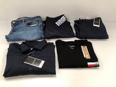 5 X JACK & JONES CLOTHING VARIOUS STYLES AND SIZES INCLUDING NAVY BLUE SHIRT SIZE L - LOCATION 21B.