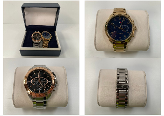 2 X WATCHES VARIOUS MAKES AND MODELS INCLUDING TOMMY HILFIGER TH.411.1.34 2976 (MISSING BOX) - LOCATION 2B.