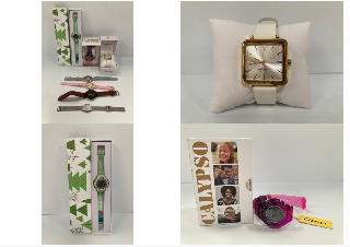 7 X WATCHES VARIOUS MAKES AND MODELS INCLUDING NINE WEST WATCH MODEL NW/2670YF (CALYPSO WATCH HAS BROKEN STRAP) - LOCATION 2B.