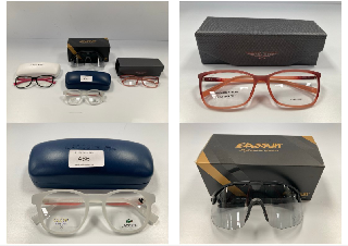 4 X GLASSES OF VARIOUS MAKES AND MODELS INCLUDING LACOSTE L3654 GLASSES - LOCATION 2B.