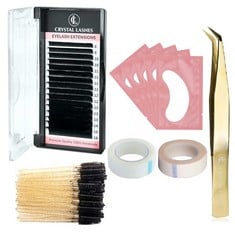 17 X CRYSTAL LASHES EYELASH STYLING PRODUCTS AND ACCESSORIES SET - LOCATION 3B.