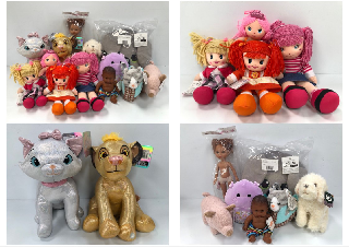 13 X VARIETY OF SOFT TOYS AND DOLLS FOR CHILDREN INCLUDING DISNEY SOFT TOYS - LOCATION 48B.