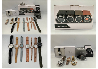 VARIETY OF WATCHES OF VARIOUS MAKES AND MODELS INCLUDING MOZSLY WATCH WINDER - LOCATION 8B.