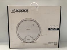 ECOVACS DEEBOT OZMO 900 - 4-IN-1 ROBOT HOOVER: SWEEPS, VACUUMS, MOPS AND SCRUBS, SMART LASER MAPPING, ALEXA COMPATIBLE, APP, WIFI, RESUMES CLEANING AFTER RECHARGING, VOICE REPORTING, WHITE (DOES NOT