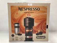 NESPRESSO COFFEE MACHINE BRAND DELONGHI BLACK COLOUR (P.V.P 89€)- LOCATION 33A.