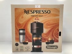 NESPRESSO COFFEE MACHINE BRAND DELONGHI BLACK COLOUR )P.V.P 89€) - LOCATION 33A.