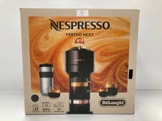 NESPRESSO COFFEE MACHINE BRAND DELONGHI BLACK COLOUR (P.V.P 89€) - LOCATION 33A.