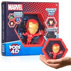 16 X WOW! PODS - 4D MARVEL IRONMAN, UNIQUE COLLECTIBLE FIGURE, SERIES 1 NO. 408 - LOCATION 10C.