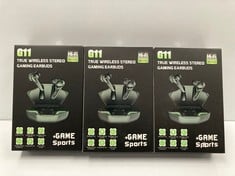 3 X G11 WIRELESS STEREO GAMING HEADPHONES