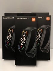 3 X M7 SMARTBAND WITH UP TO 30 TRAINING MODES, WATERPROOF UP TO 50 M, RELIABLE SLEEP INFORMATION, MAGNETIC CHARGING, CLEAR AND SHARP 0.9" FULL AMOLED DISPLAY