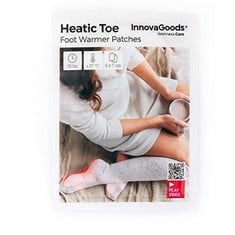 10 X INNOVAGOODS - HEATIC TOE WARMING PADS, PACK OF 10, INSTANT HEAT UP TO 10H, ACTIVATION ON CONTACT WITH AIR, INCLUDES 10 SACHETS, WHITE, ONE SIZE FITS ALL" - LOCATION 19C.