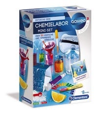 6 X CLEMENTONI 59072 GALILEO SCIENCE - MINIKIT CHEMISTRY LAB TOY FOR CHILDREN AGED 8+, 50 HOME EXPERIMENTS, VARIOUS EXPERIMENTS, COLOURFUL - LOCATION 23C.