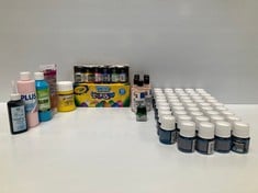 ASSORTMENT OF SCHOOL PAINTS INCLUDING CRAYOLA CRAYON SET - LOCATION 47C.