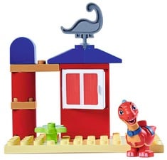 7 X BIG-BLOXX - DINO RANCH CLUBHOUSE WITH DINOSAUR BLITZ - BUILDING BLOCKS (13 PCS.) FOR SMALL CLUBHOUSE WITH DINOSAUR FIGURE, TOKENS FOR CHILDREN FROM 18 MONTHS TO 5 YEARS - LOCATION 32C.