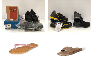 6 X PAIRS OF SHOES AND SANDALS VARIOUS BRANDS AND SIZES INCLUDING LARNMERN SIZE 38.5 - LOCATION 28C.